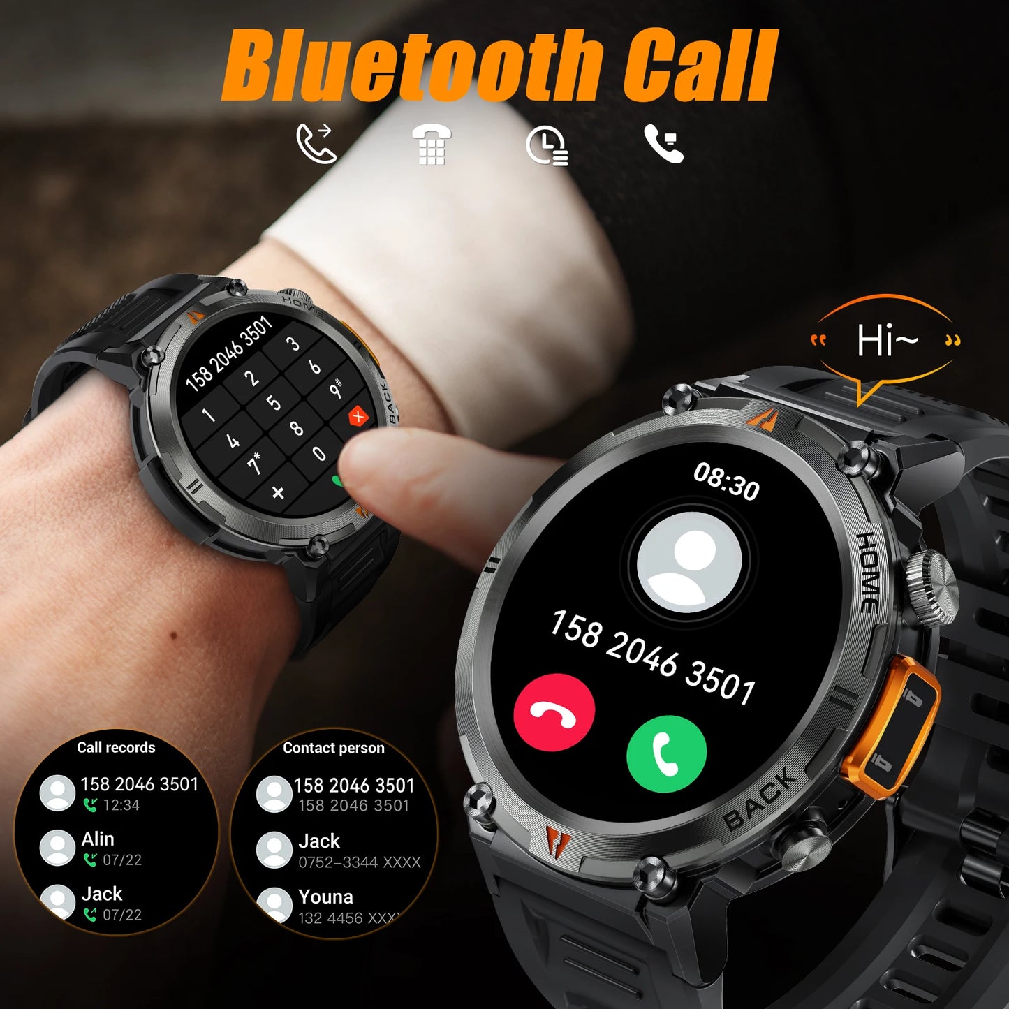2025 Newest Bluetooth Call Smartwatch Full Touch Screen