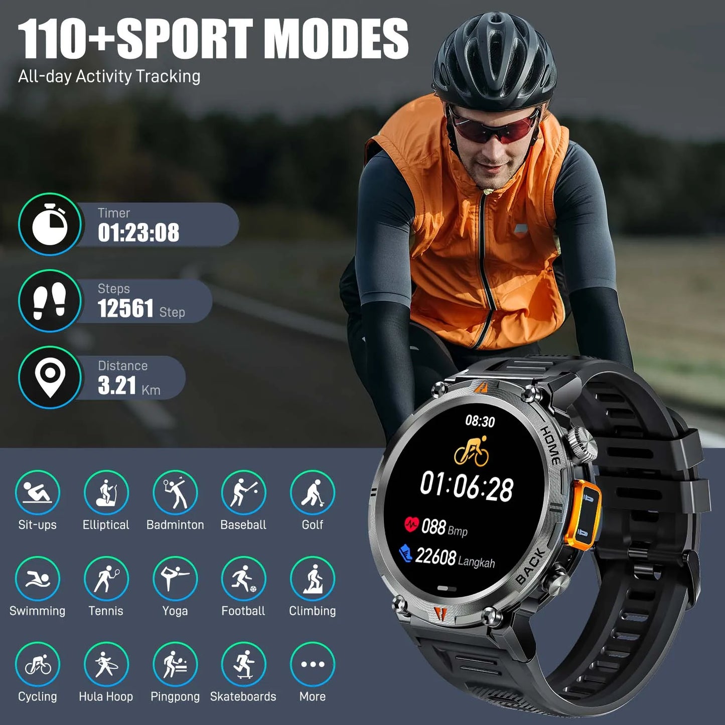 2025 Newest Bluetooth Call Smartwatch Full Touch Screen