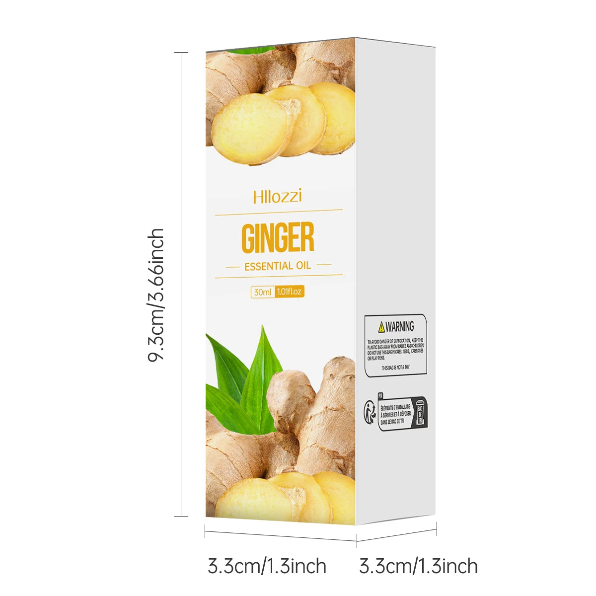 30ml Ginger Essential Oil for Scalp Care Eyelashes Nail Care