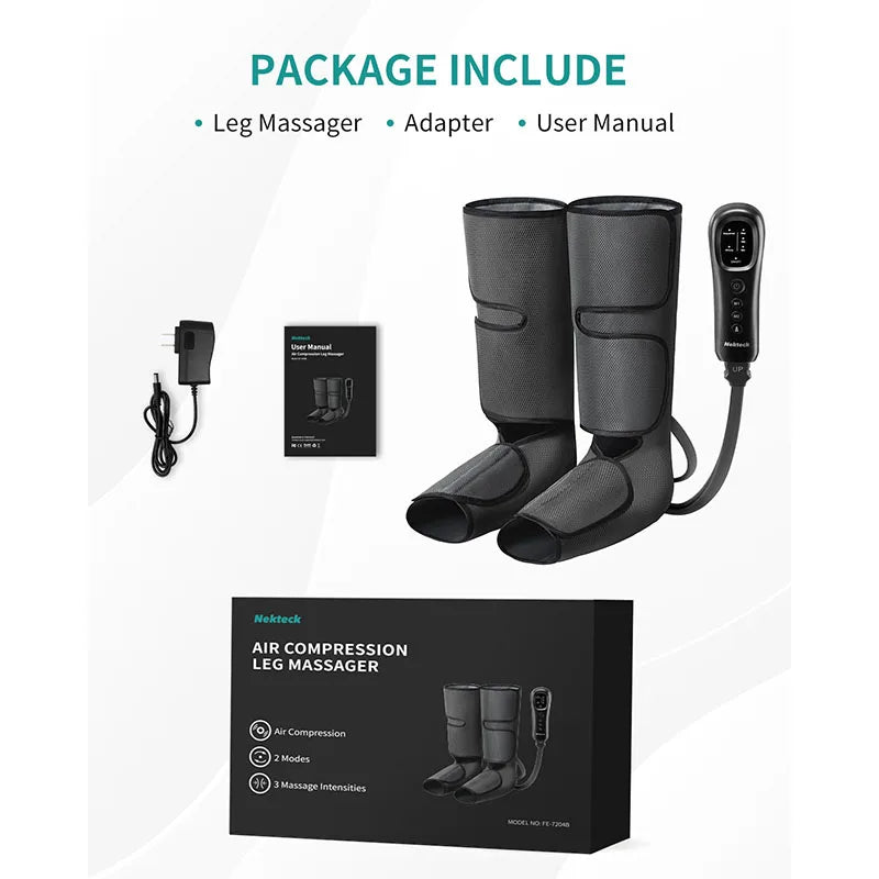 Air Leg Pressure Massage for Blood Circulation and Relaxation Lymphatic Drainage