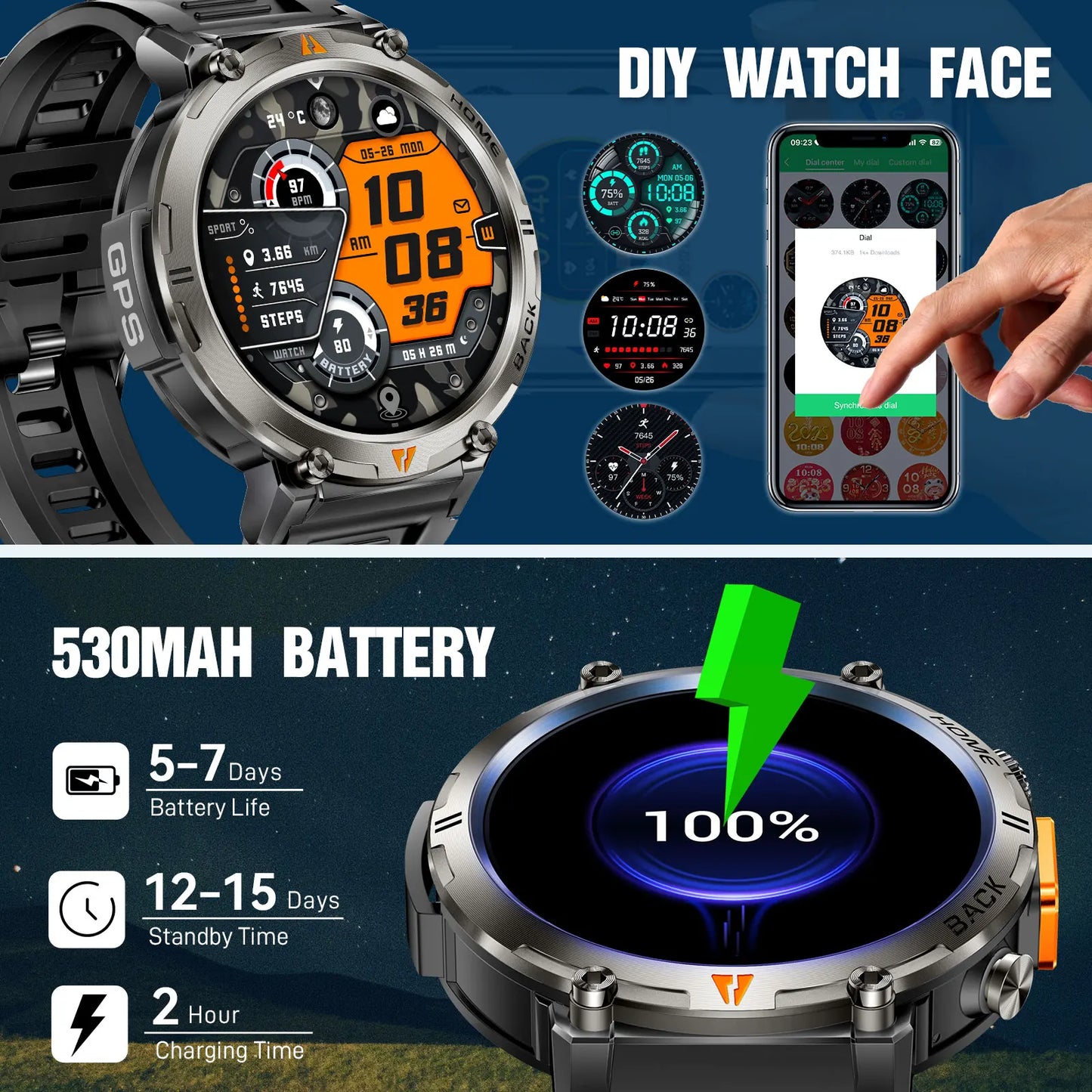 2025 Newest Bluetooth Call Smartwatch Full Touch Screen