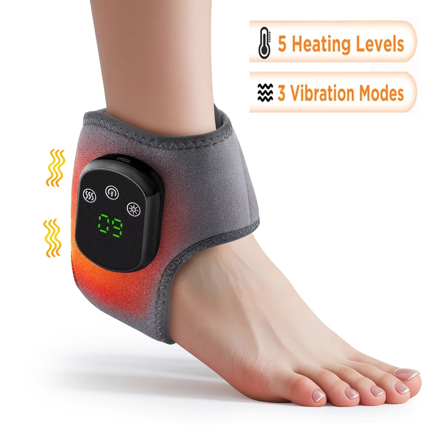 Electric Heating Wrist Guard 5 Levels Hot Compress Massage