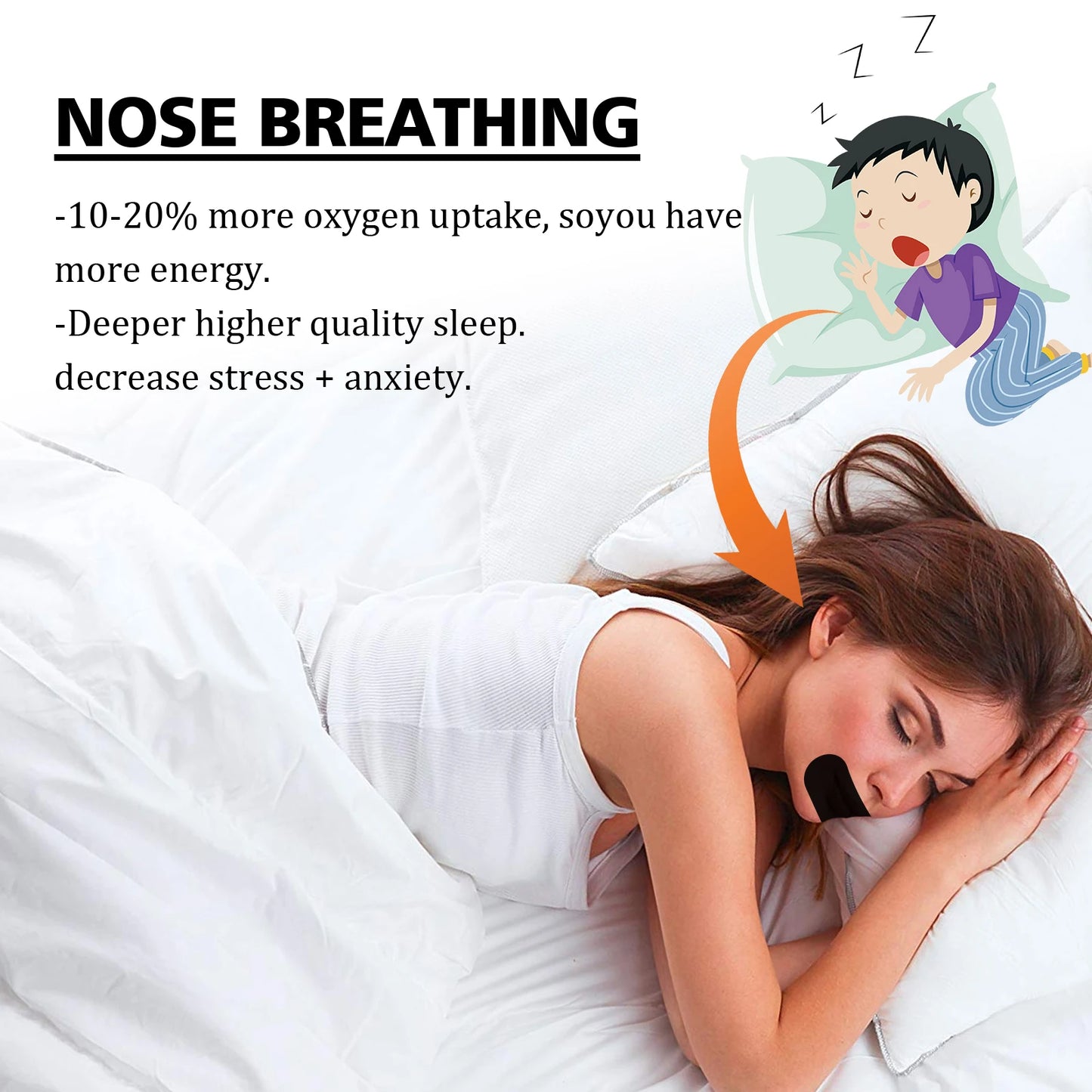 Stop Snoring Improve Sleeping Mouth Orthosis Tape