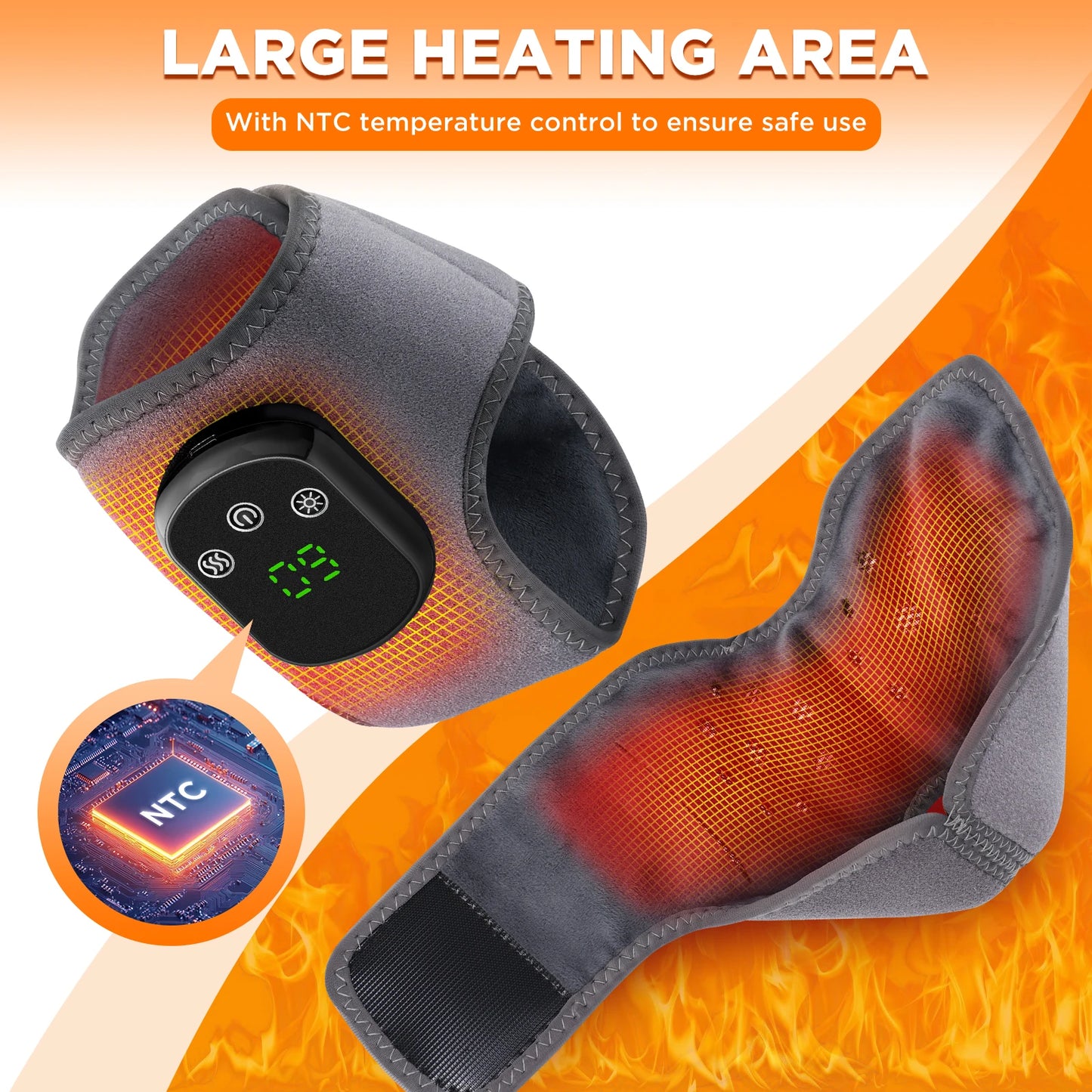 Electric Heating Wrist Guard 5 Levels Hot Compress Massage