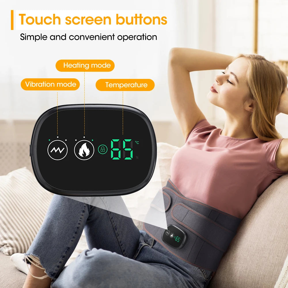 Electric Heating Waist Massager Hot Compress Brace Belt Back Relax
