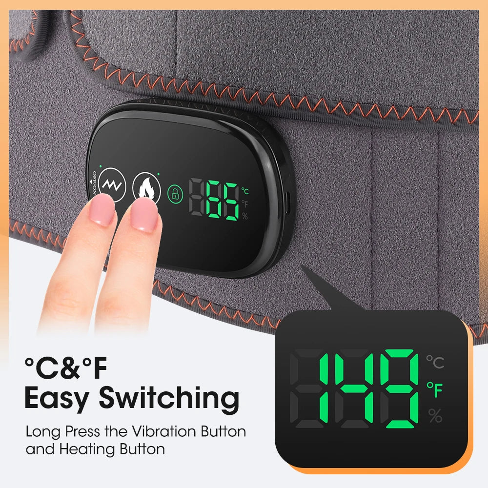 Electric Heating Waist Massager Hot Compress Brace Belt Back Relax